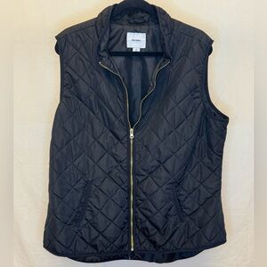 Old Navy Women's Black Quilted Vest